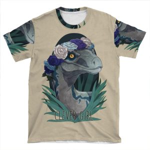 Clever Girl - Blue AOP T-shirt Tee