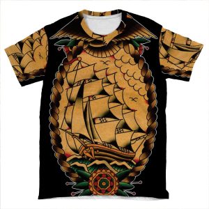 Clipper Ship AOP T-shirt Tee