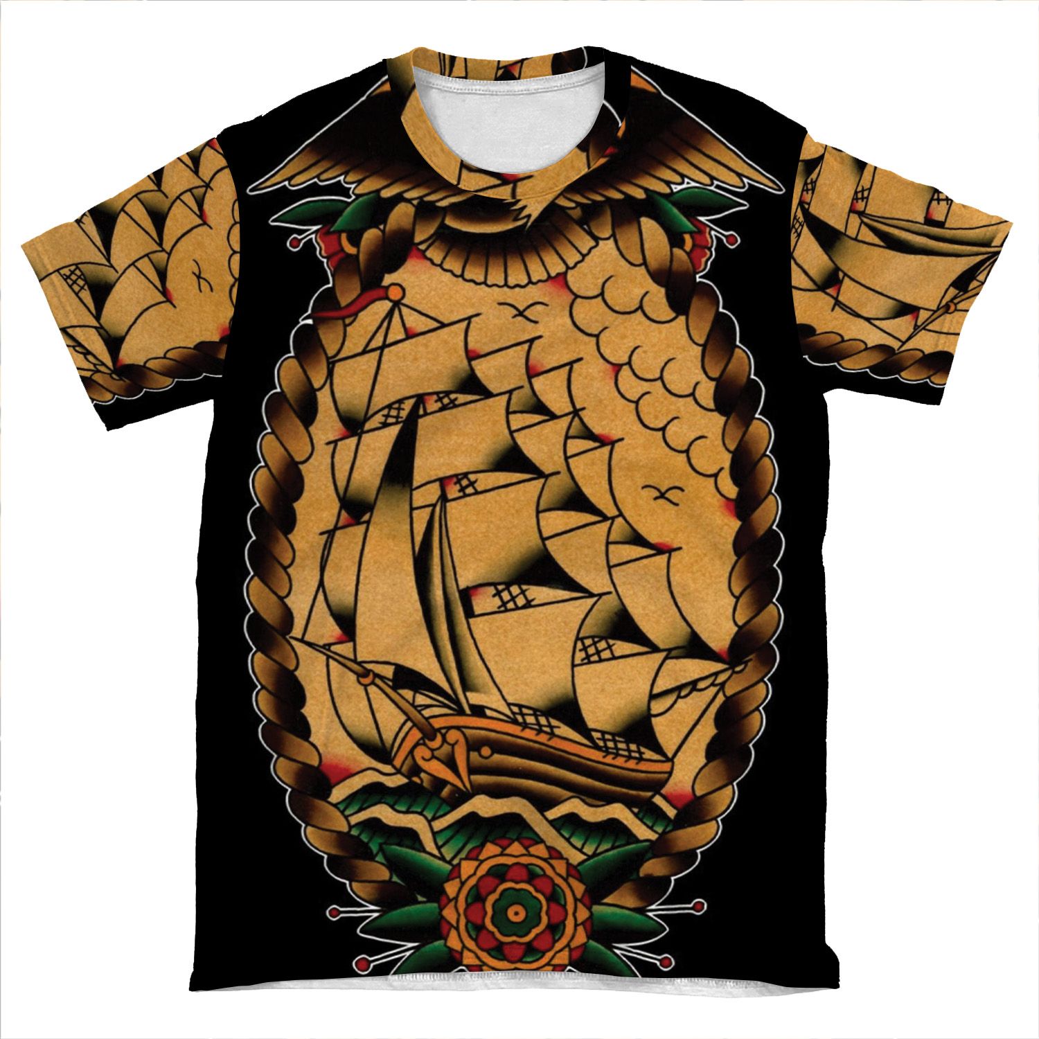 Clipper Ship AOP T-shirt Tee