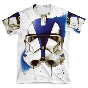 Clonetrooper Space Wars Sici Watercolor Sky AOP T-shirt Tee