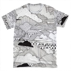 Clouds AOP T-shirt Tee
