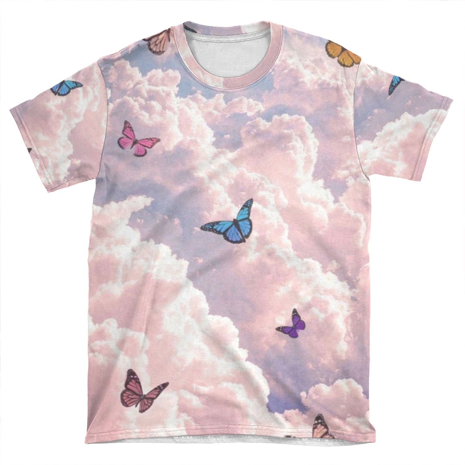 Cloudy Butterfly AOP T-shirt Tee