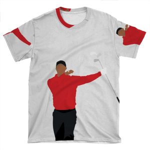 Club Twirl Tiger Woods | Best Sunday Red Golfer | Golf Gift AOP T-shirt Tee