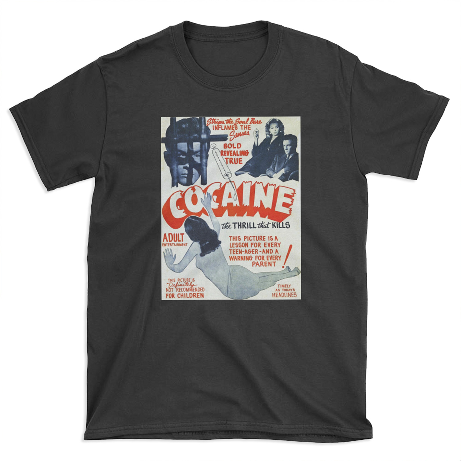 Cocaine Vintage Ad T-shirt Tee