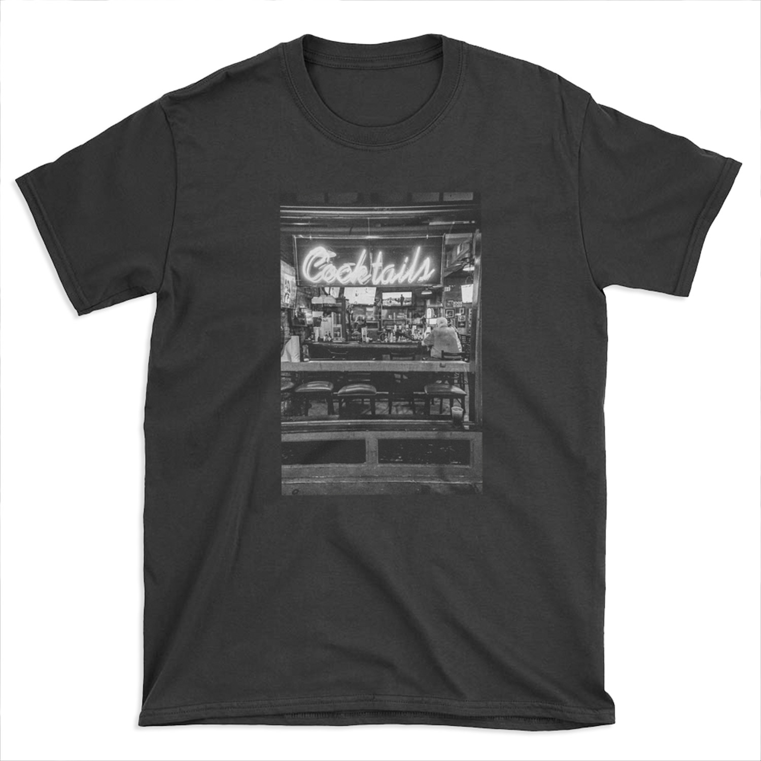 Cocktails in neon T-shirt Tee