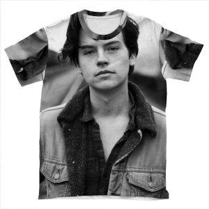 Cole Sprouse Black And White AOP T-shirt Tee