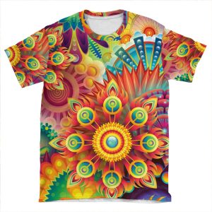 Colorful Abstract AOP T-shirt Tee