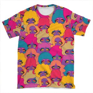 Colorful Ladies AOP T-shirt Tee