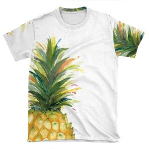 Colorful Pineapple AOP T-shirt Tee