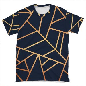 Copper And Midnight Navy AOP T-shirt Tee