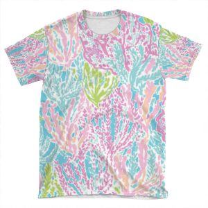 Coral Print AOP T-shirt Tee