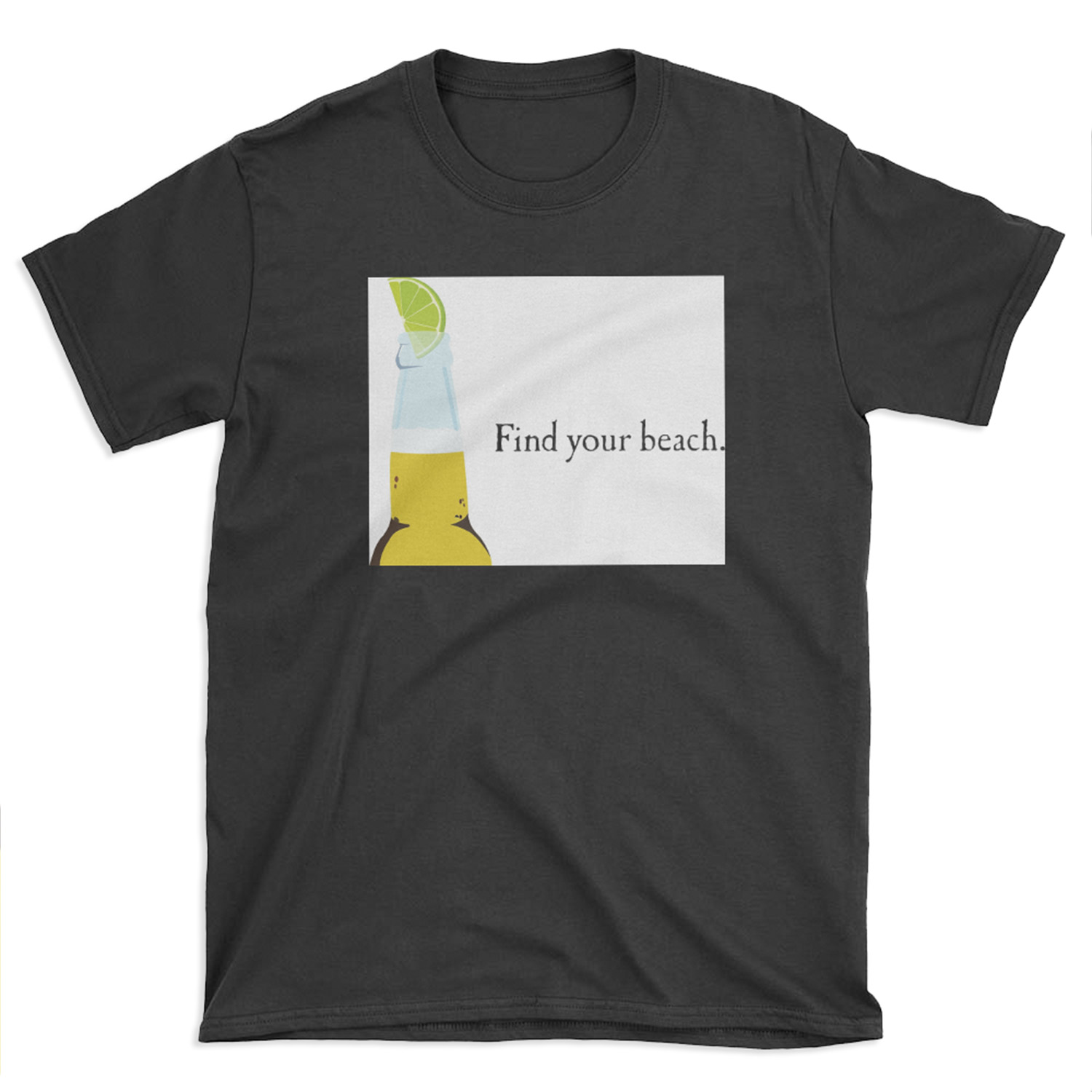 Corona Bottle and Lime T-shirt Tee