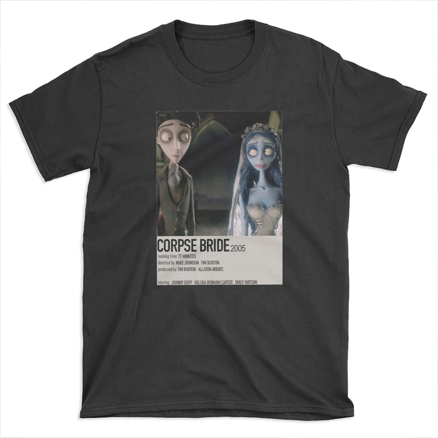 Corpse Bride minimalist polaroid movie poster T-shirt Tee
