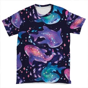 Cosmic Whale Shark AOP T-shirt Tee