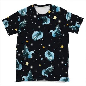 Cosmic Wolf AOP T-shirt Tee