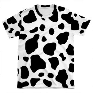Cow Print 5 AOP T-shirt Tee