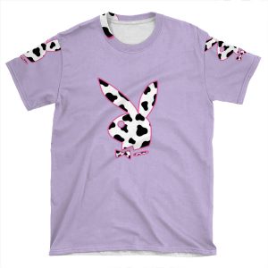 Cow Print Bunny 90S AOP T-shirt Tee