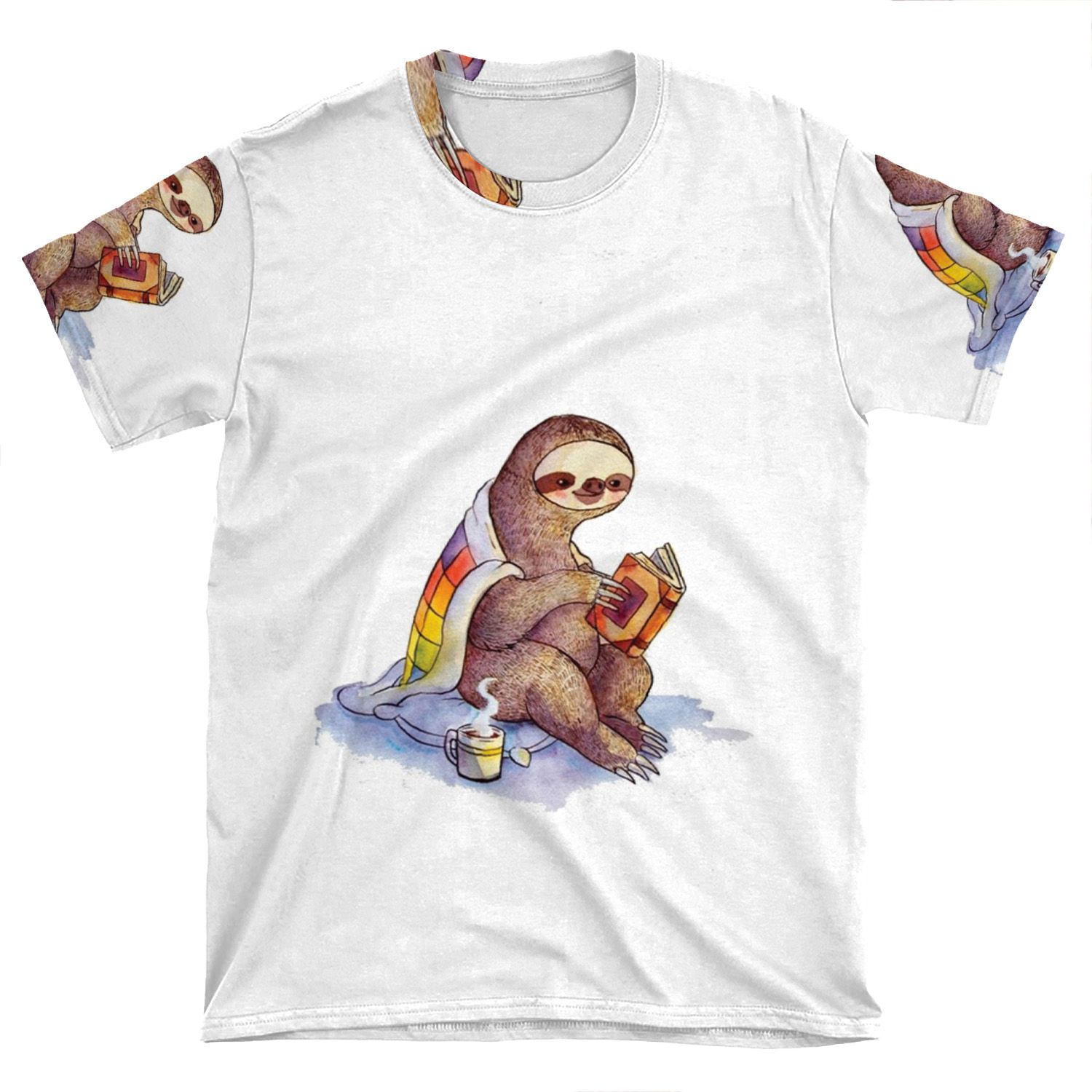 Cozy Sloth AOP T-shirt Tee