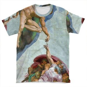 Creation Of Adam 2 AOP T-shirt Tee