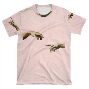 Creation Of Adam - Pink Edit AOP T-shirt Tee