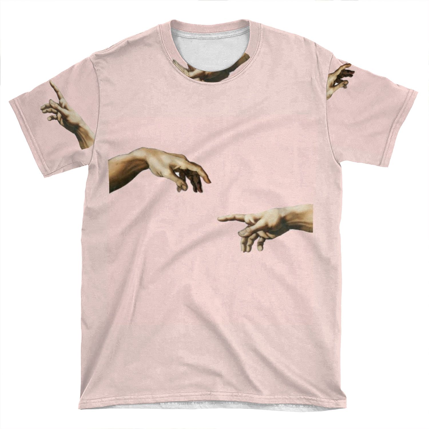 Creation Of Adam - Pink Edit AOP T-shirt Tee