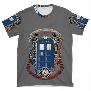 Crest Of The Knight Of Fandom (A Lot Of Fandoms Actually ) AOP T-shirt Tee