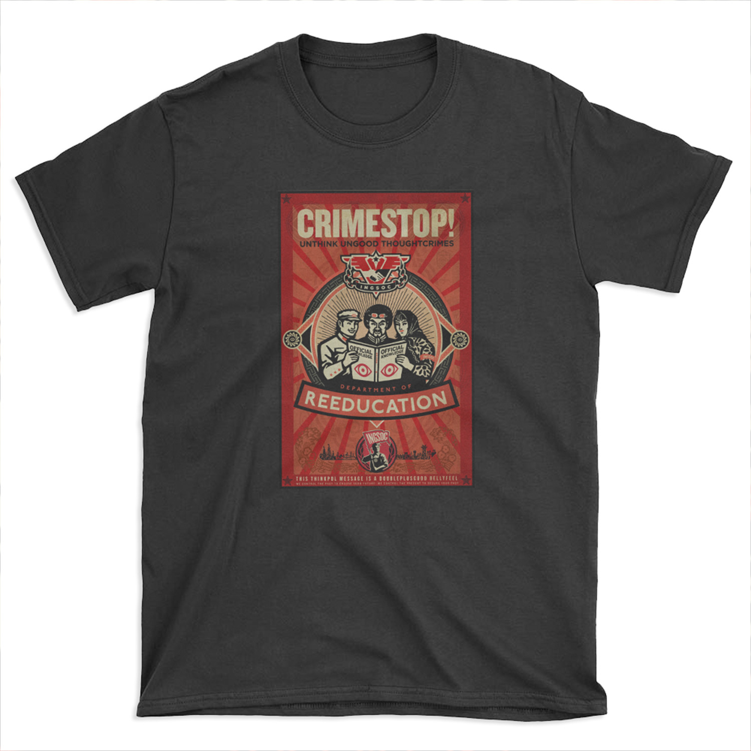 Crimestop 1984 Propaganda T-shirt Tee