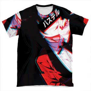Crimson - Aesthetic Cyberpunk Kakegurui Design AOP T-shirt Tee