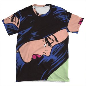 Crying Comic Girl AOP T-shirt Tee