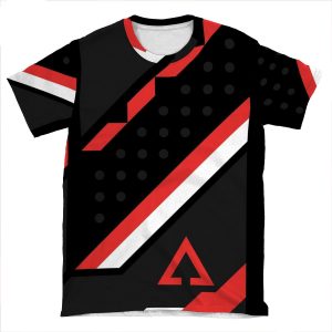 Csgo | Black, Red & White AOP T-shirt Tee