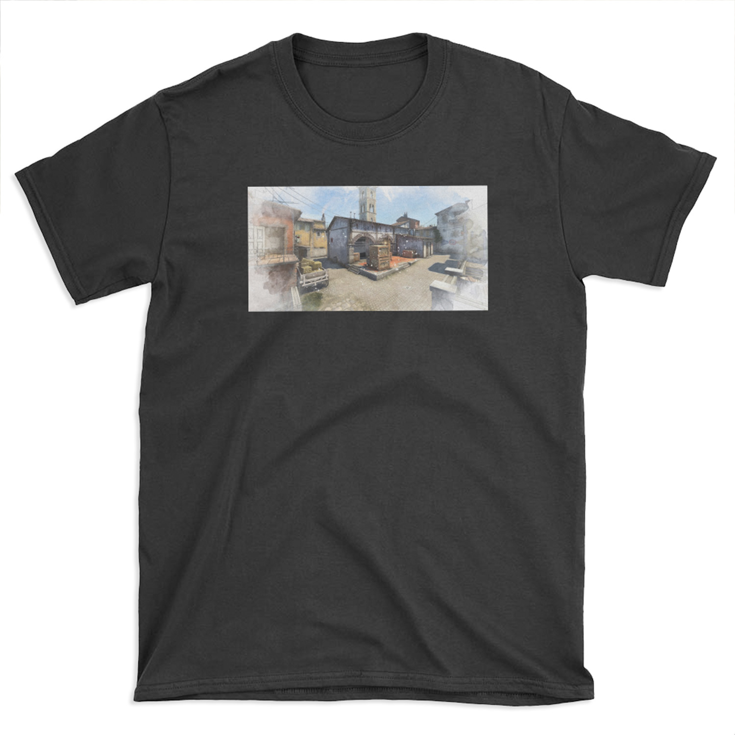 CSGO Inferno Watercolour Map T-shirt Tee
