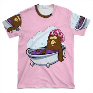 Custom Hand Drawn Bape Design AOP T-shirt Tee