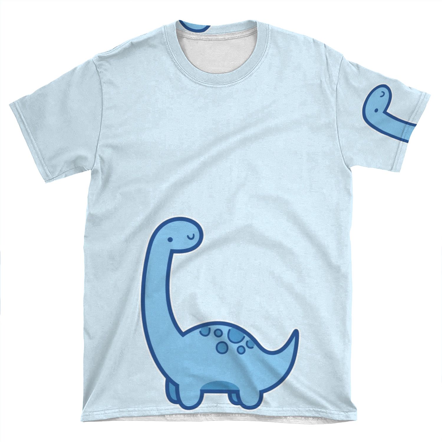 Cute Dino AOP T-shirt Tee