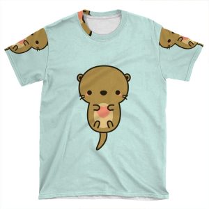 Cute Otter AOP T-shirt Tee