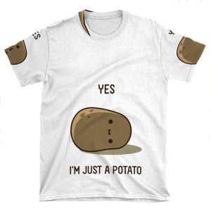 Cute Potato AOP T-shirt Tee