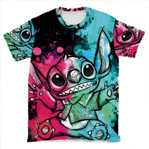 Cuteless Rainbow Stitch - Ohana AOP T-shirt Tee