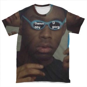 Damn Bby U Gorgeous AOP T-shirt Tee