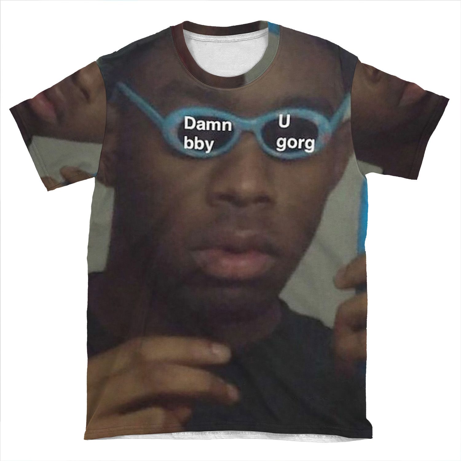 Damn Bby U Gorgeous AOP T-shirt Tee