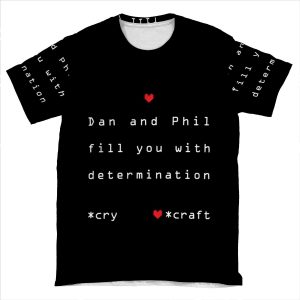 Dan And Phil Undertale AOP T-shirt Tee