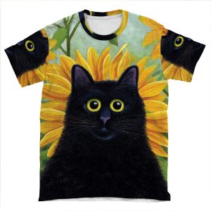 Dan De Lion With Sunflowers AOP T-shirt Tee