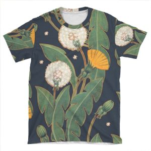 Dandelion Seamless Pattern AOP T-shirt Tee