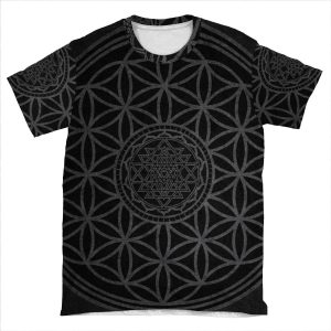 Dark Sacred Unity - Sacred Geometry AOP T-shirt Tee