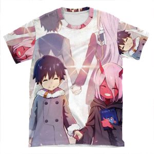 Darling In The Franxx - Hiro And Zero Two AOP T-shirt Tee