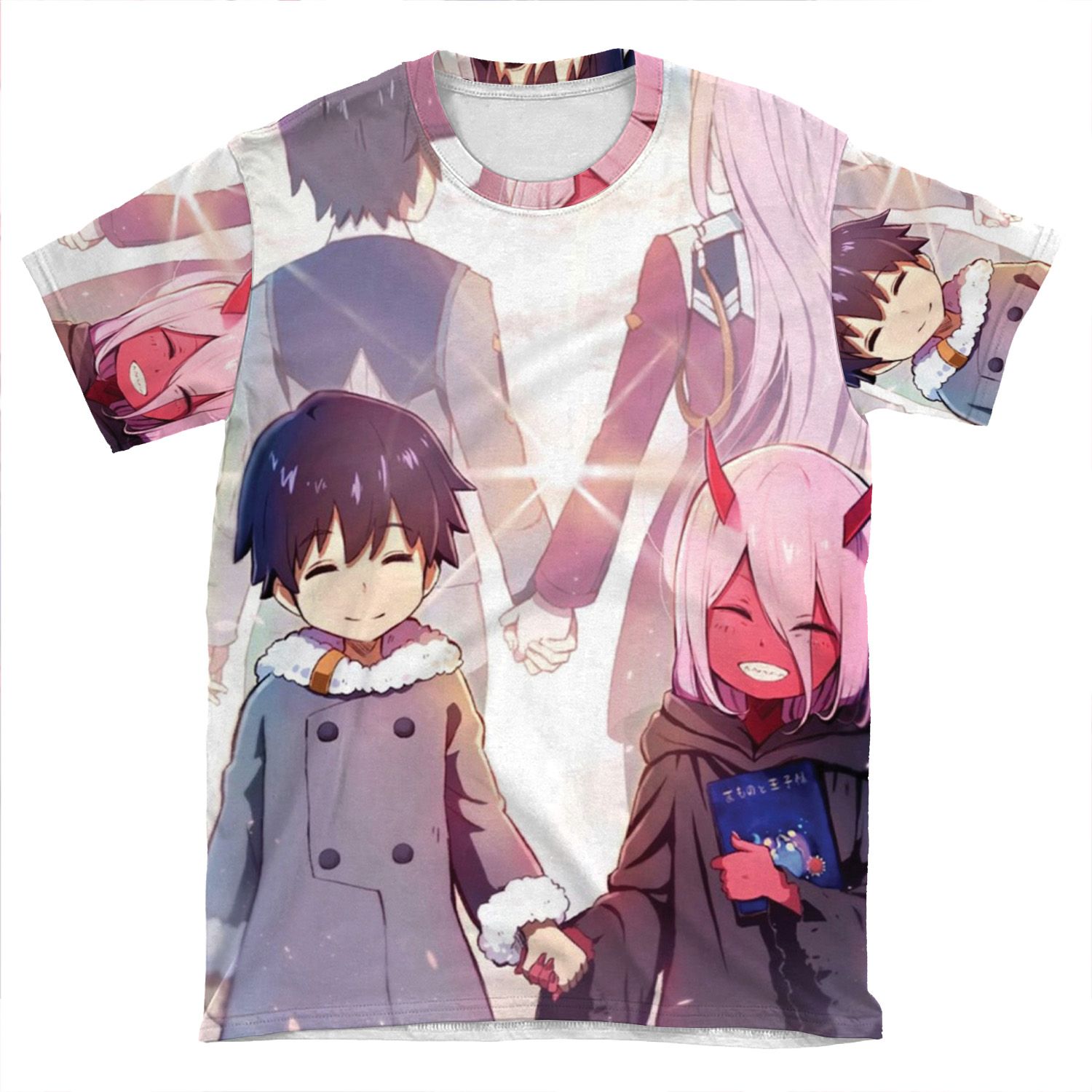 Darling In The Franxx - Hiro And Zero Two AOP T-shirt Tee