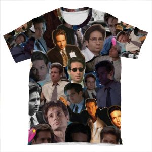 David Duchovny/Fox Mulder Collage AOP T-shirt Tee