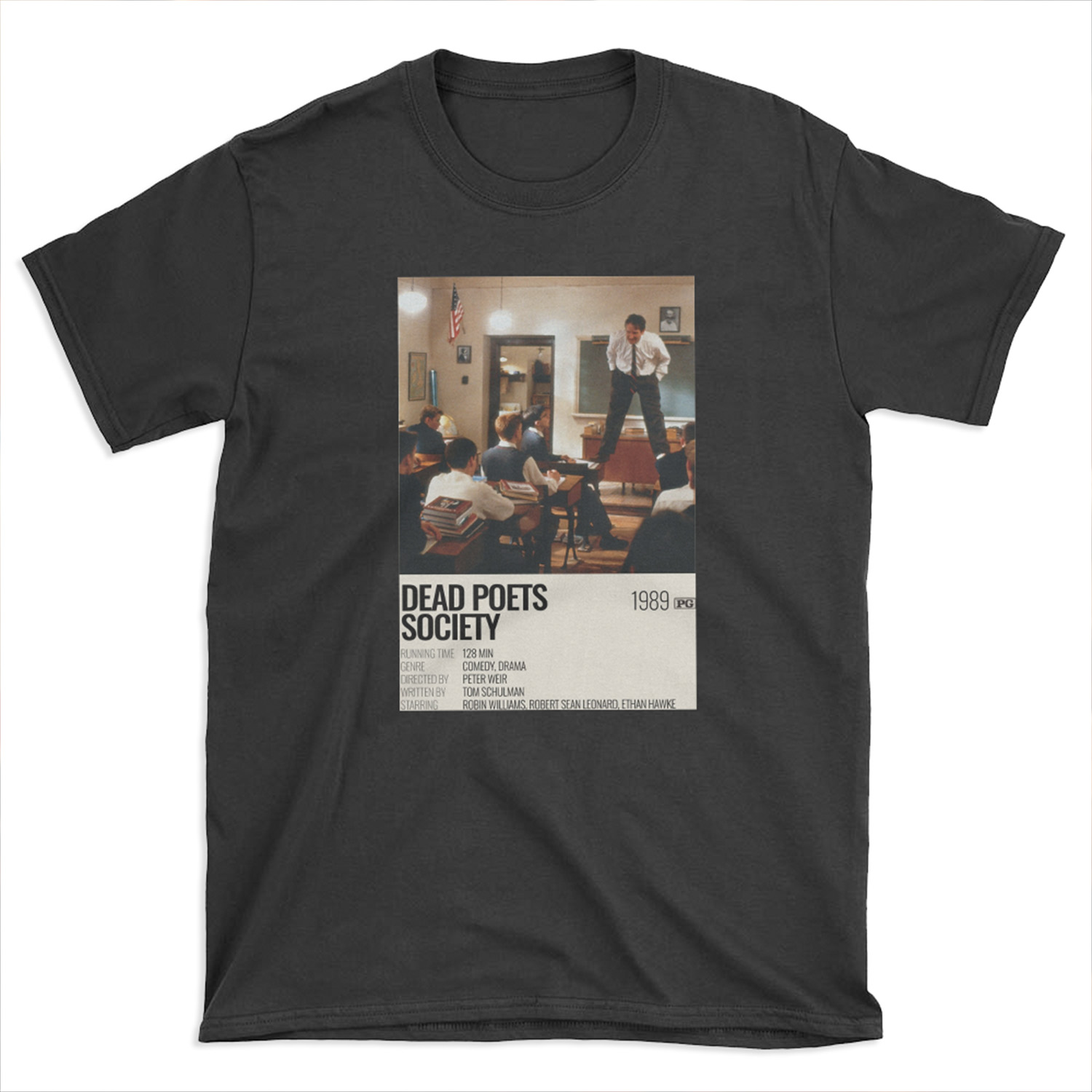 Dead Poets Society (1989) movie poster T-shirt Tee