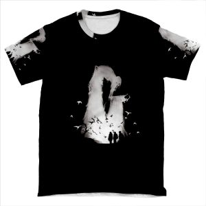 Deathly Hallows Greeting Death AOP T-shirt Tee