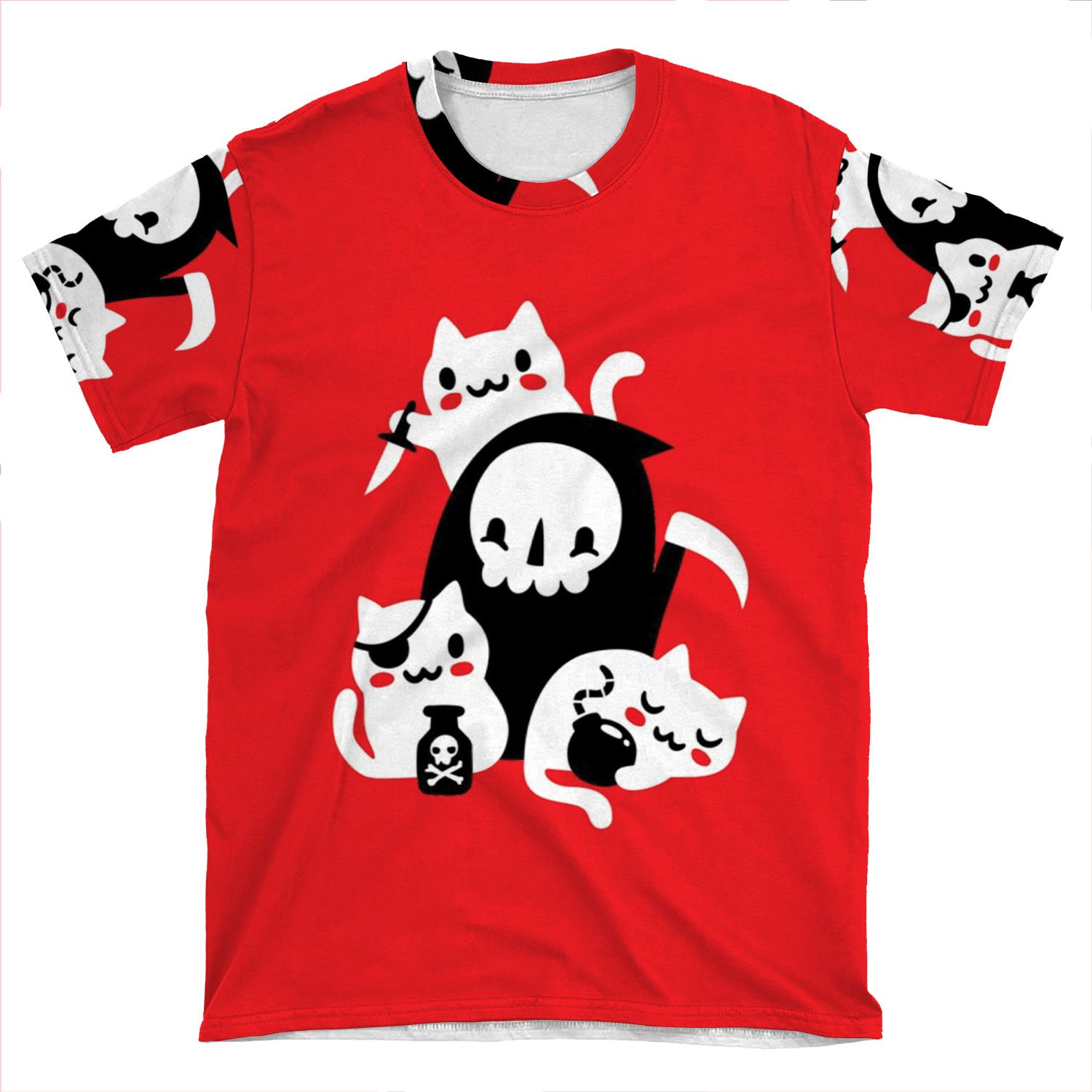 Deaths Little Helpers AOP T-shirt Tee
