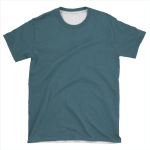 Deep Hydro Blue Solid Colour AOP T-shirt Tee