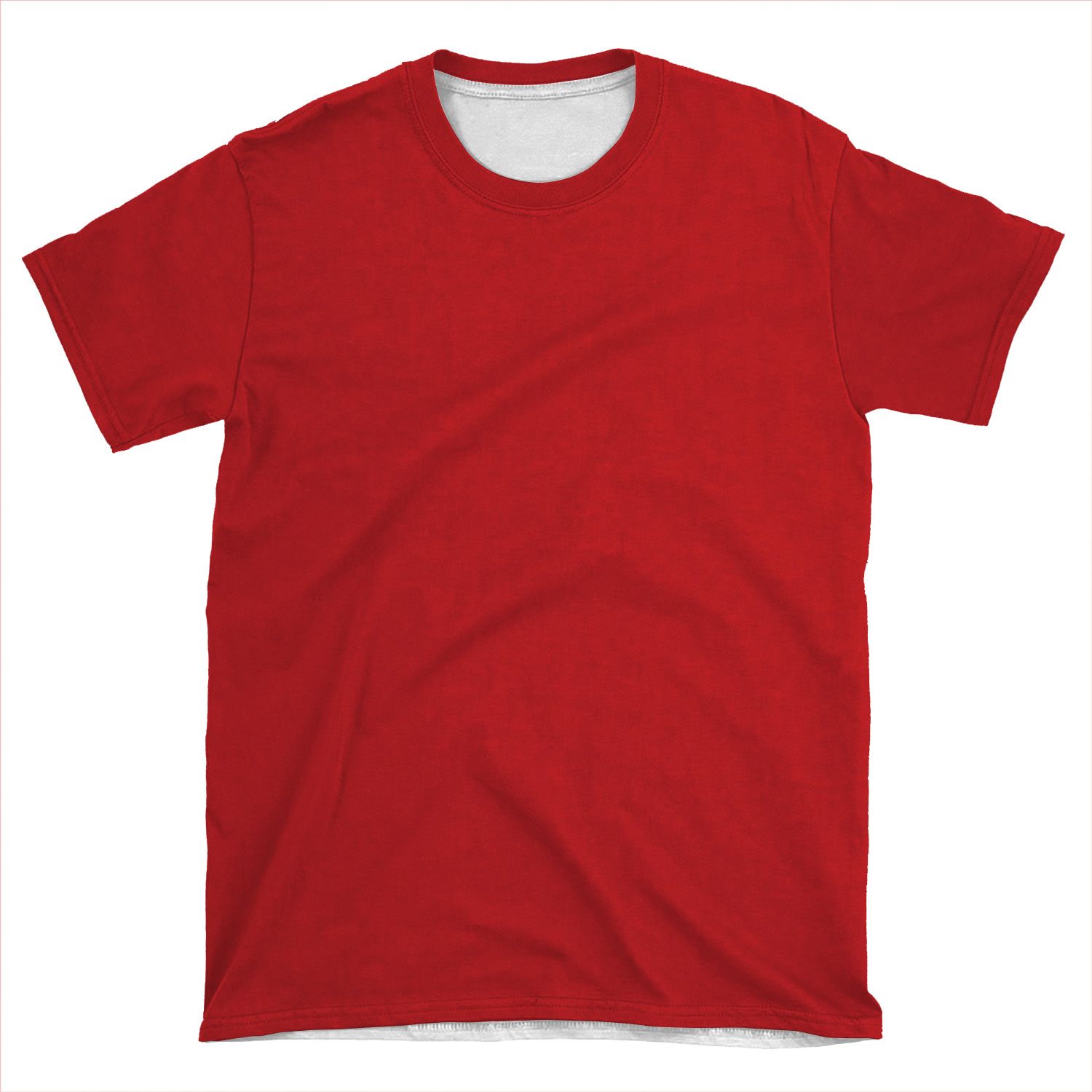 Deep Plain Red Background AOP T-shirt Tee